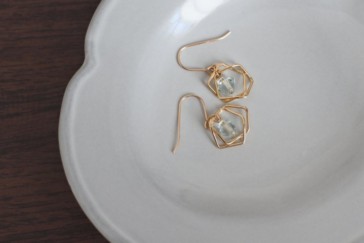 画像7: 変形フレームの涼風ピアス (7)