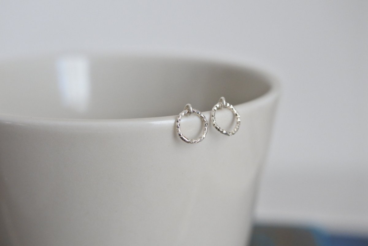 画像1: わっかのピアス - 【 s v 】 (1)