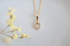 画像1: czのシンプルネックレス 【 14kgf 】 (1)