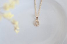 画像2: czのシンプルネックレス 【 14kgf 】 (2)