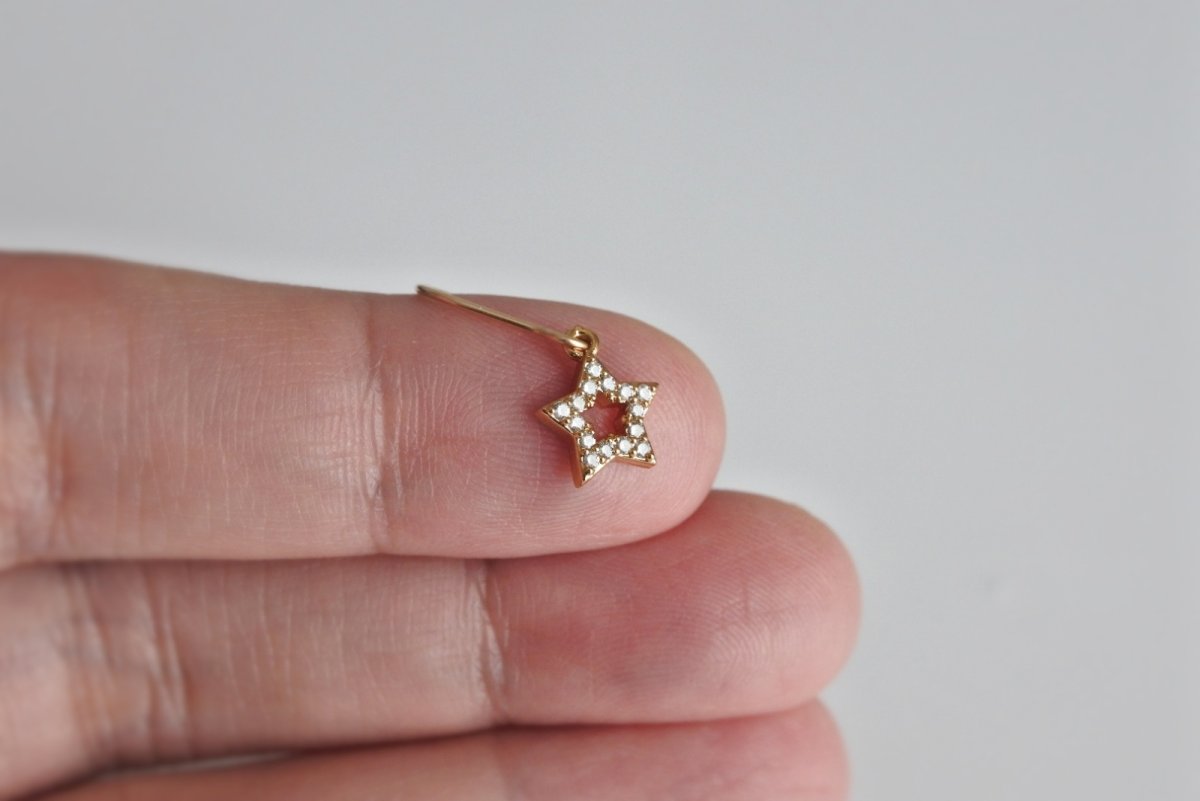 画像9: czのモチーフピアス(ゴールドカラー6) (9)