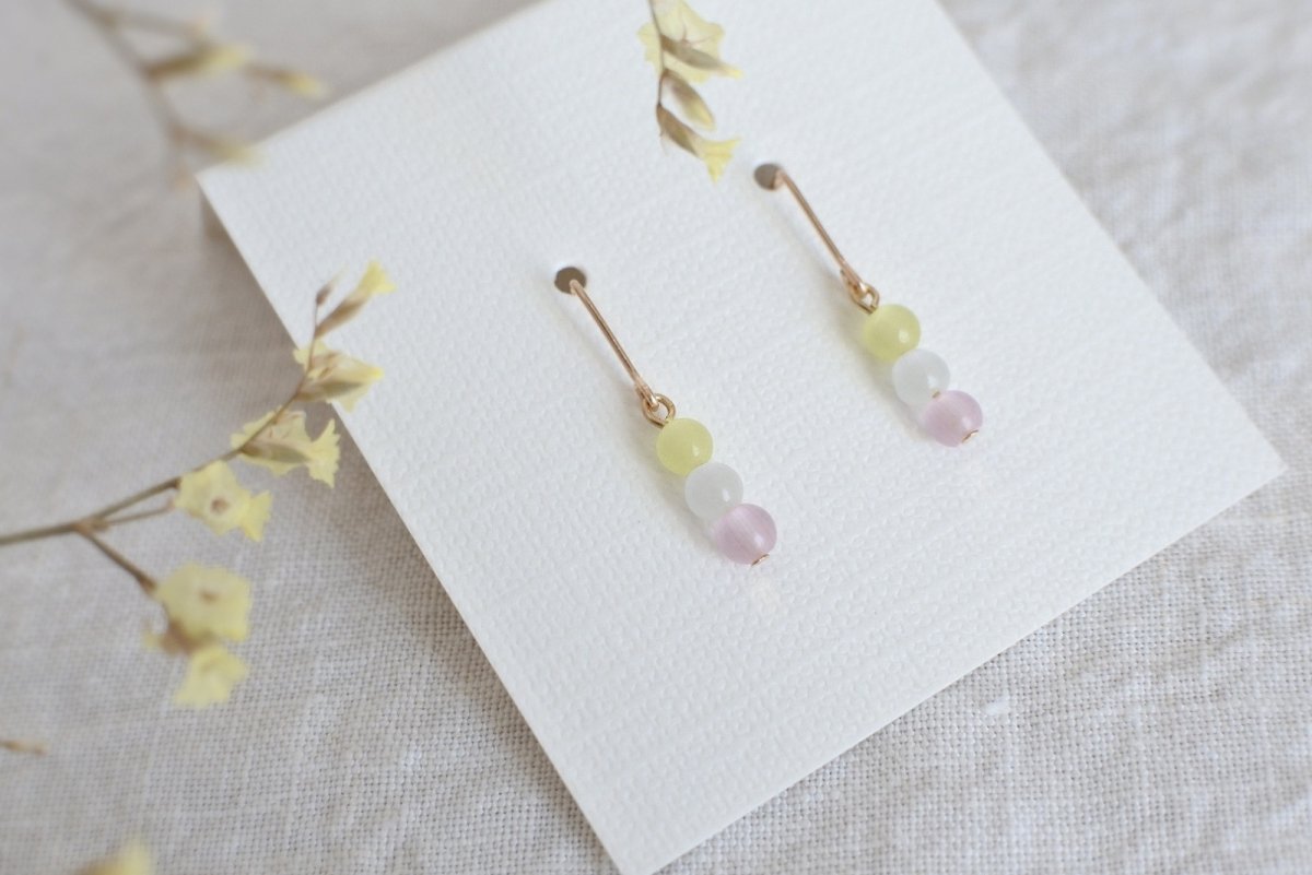 画像1: 🍡三色団子のピアス🍡 お花見 春色 (1)